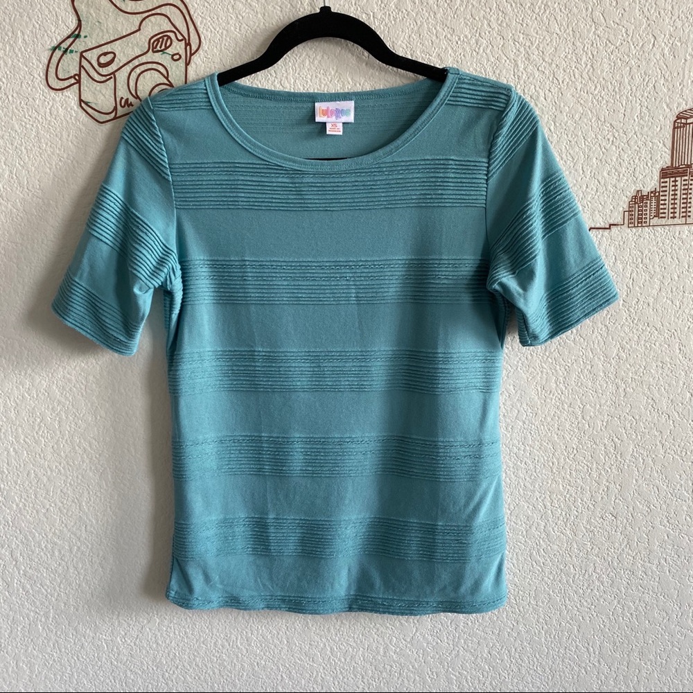 Lularoe Blue Short Sleeve Top Size XS